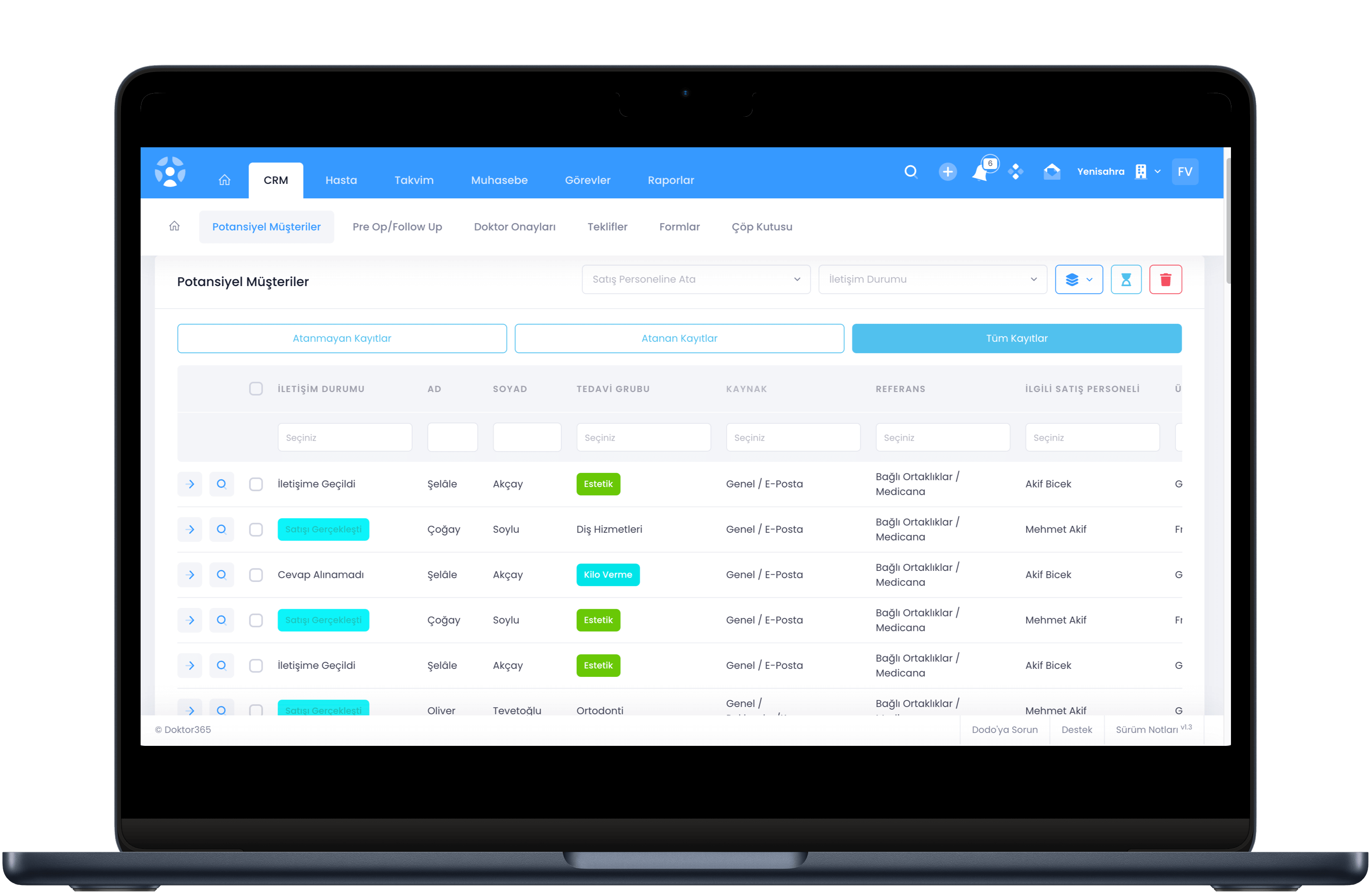 CRM Laptop Mockup